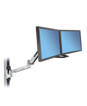 Buy Ergotron LX HD Sit-Stand Wall Mount LCD Arm in Polished Aluminum 45-383-026