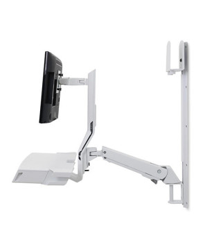 Buy Ergotron SV Combo System with Worksurface & Pan, Small CPU Holder 45-594-216 - White