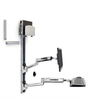 Buy Ergotron LX Sit-Stand Wall Mount System with Medium CPU Holder 45-358-026