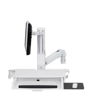 Buy Ergotron SV Combo Arm with Worksurface and Pan in White 45-583-216 for Monitor, Keyboard