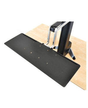 Ergotron WorkFit-S Single LD Display Stand with Worksurface in Black 33-350-200 for Flat Panel