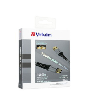 Buy Verbatim 120cm Sync & Charge Tough Max Type C Cable 65989