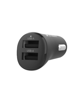 Verbatim 3.40A USB Dual Port Car Charger in Black 66599 for Smartphone