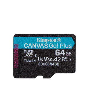 Buy Kingston Canvas Go Plus 64 GB microSD Memory Card with SD Adapter SDCG3/64GB