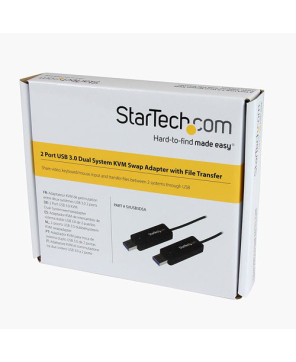 Buy Startech 1.49m 2 Port USB 3.0 Dual System Swap Cable KVM Switch with File Transfer SVUSB3DSA