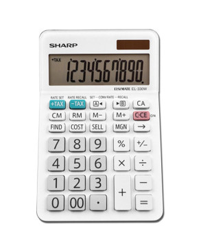 Sharp 10 Digit Professional Desktop Calculator EL330WB