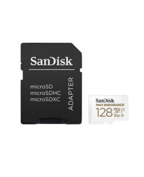 SanDisk 128GB MAX ENDURANCE microSDXC U3 V30 Memory Card with Adapter SDSQQVR-128G-GN6IA