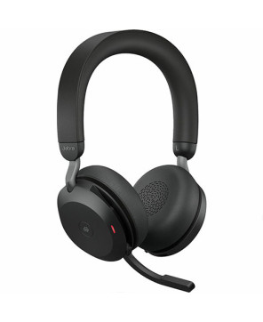 Jabra Evolve2 75 MS USB-A Bluetooth Stereo Headset with Charging Stand 27599-999-989