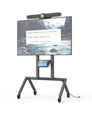 Buy Heckler AV Cart in Black H730-BG for Logitech Rally Bar 