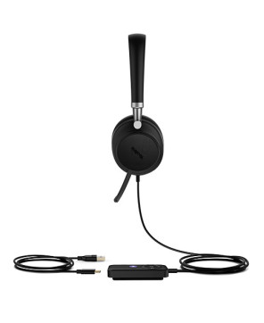 Yealink UH38 Teams Certified Dual Mode Stereo Headset with Bluetooth and USB-C Connectivity TEAMS-UH38-D-C