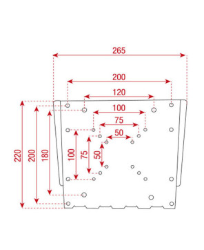 Buy Brateck LCD Ultra-Slim Wall Mount Bracket LCD-201L VESA 50/75/100/200mm 23'-42' up to 30Kg