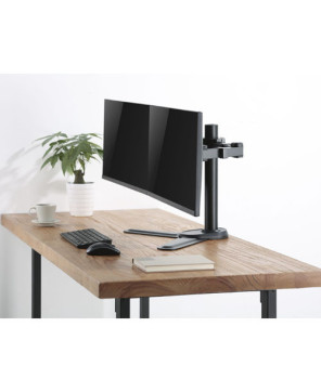 Buy Brateck Dual Free Standing Monitors Affordable Steel Articulating Monitor Stand LDT33-T024