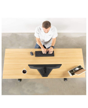 Buy Brateck Single Screen Economical double Joint Articulating Stell Monitor Stand LDT12-T01