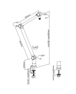 Buy Brateck Professional Microphone Boom Arm Stand MDS06-1