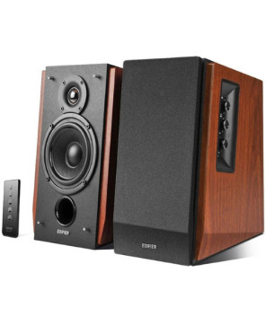 Buy Edifier Bluetooth Lifestyle Bookshelf Studio Speakers in Brown R1700BT-BROWN