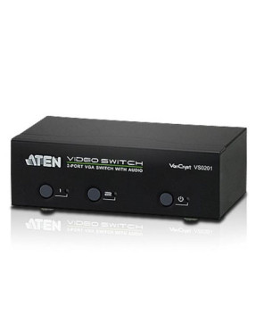 Buy Aten VanCryst 2 Port VGA Switch with Audio VS0201-AT-U