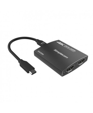 Buy Simplecom 4K@60Hz USB-C to Dual HDMI MST Adapter with PD and Audio Out DA330 