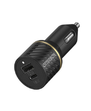 Buy OtterBox 30W USB-C and USB-A Fast Charge Dual Port Car Charger in Black Shimmer 78-52545