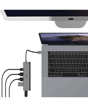 Cygnett Unite DeskMate USB-C Hub in Silver CY3319HUBC2