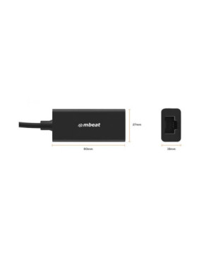 Buy mbeat USB 3.0 Gigabit Ethernet Adapter in Black MB-U3GL-1K