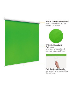 Buy Brateck 92'' Wall-Mounted Green Screen Backdrop Viewing Size BGS02-92