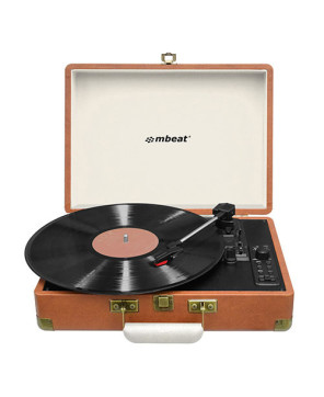 mBeat Woodstock Retro Turntable Player with USB Recording MB-USBTR128