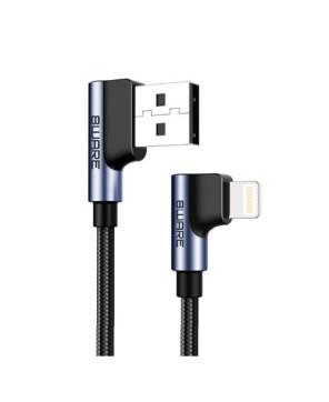 Buy 8Ware Premium 1m Apple Certified 90 Degree Angle USB Lightning Data Sync Fast Charging Cable 8W-IPHR1-90D For iPhone/iPad