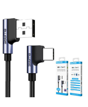 Buy 8ware Premium 1m Samsung 90-Degree USB-A to USB-C Data Sync/Fast Charging Cable 8W-SAMR1-90D