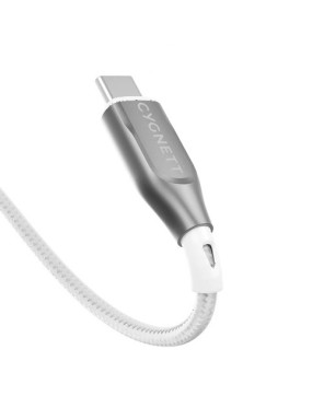 Cygnett 1m Armoured USB-C to USB-C 2.0 Cable in White CY4675PCTYC