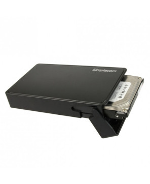 Simplecom SE325 Tool Free 3.5" SATA HDD to USB 3.0 Hard Drive Enclosure in Black (SE325-BLACK)