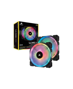 Buy Corsair 2 -Pack LL140 RGB 140mm Dual Light Loop RGB LED PWM Fan with Lighting Node PRO CO-9050074-WW