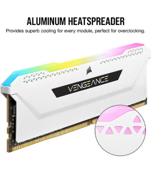 Buy Corsair VENGEANCE RGB PRO SL 32GB (2x16GB) DDR4 DRAM 3600MHz C18 Memory Kit CMH32GX4M2D3600C18W in White