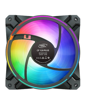 Deepcool 3-pack CF 120 PLUS 3 in 1 Customisable Addressable RGB LED Lighting Case Fan DP-F12-AR-CF120P-3P