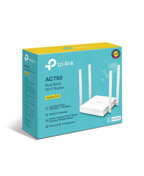 Buy TP-Link Archer C24 AC750 Dual-Band Wi-Fi Router with 4x Antennas - Archer C24