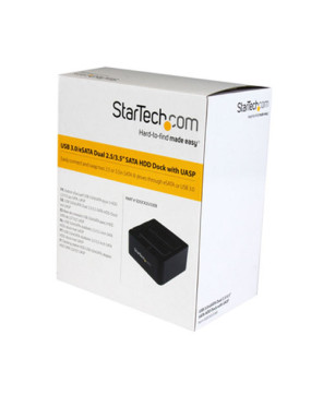 Buy StarTech USB 3.0/eSATA to Dual 2.5/3.5" HDD/SSD Docking Station SDOCK2U33EB with UASP 