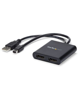 Buy StarTech Mini DisplayPort Male to Dual DisplayPort Female MST Hub MSTMDP122DP