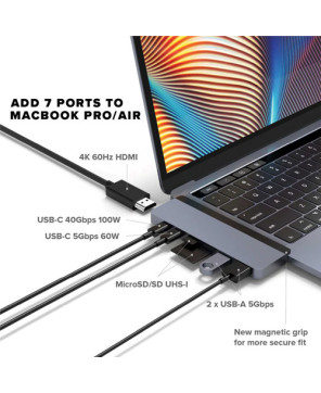 Buy Targus HyperDrive DUO 7-in-2 USB Type-C Hub in Gray HD28C-GRAY for MacBook Pro and MacBook Air