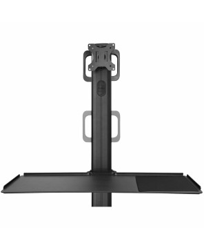 StarTech Mobile Standing Workstation with Monitor Mount CPU/PC Holder Desktop Computer Cart WKSTNCART