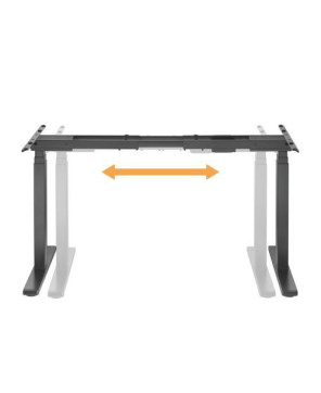 Buy Brateck Contemporary 3-Stage Dual-Motor Sit-Stand Desk M08-23DE-B in Black