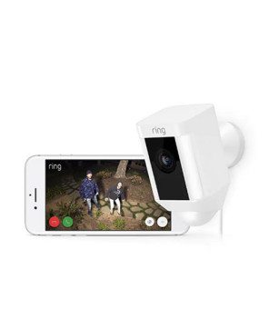 Ring Spotlight Wired Security Camera in White 8SH1P7-WAU0-DAS