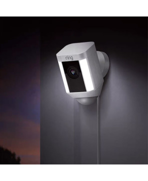 Ring Spotlight Wired Security Camera in White 8SH1P7-WAU0-DAS