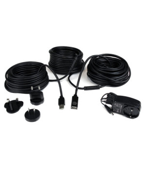 Buy StarTech 35m USB 2.0 Male to Female Active Extension Cable in Black USB2AAEXT35M