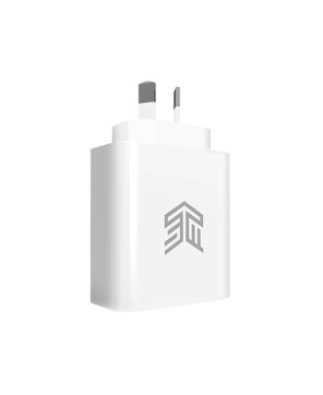 STM 65W Dual Port Power Adapter in White STM-931-381Z-01