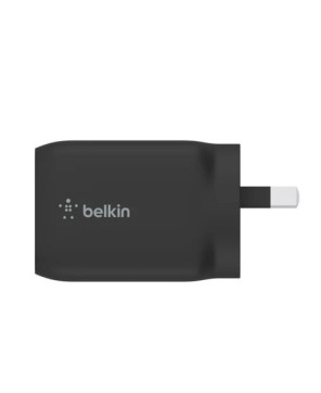 Belkin BOOST UP 65W Dual USB-C PD Gan Wall Charger WCH013AUBK in Black