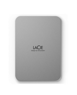 LaCie Mobile Drive V2 4TB USB 3.2 Gen 1 USB-C External Portable Hard Drive in Moon Silver STLP4000400