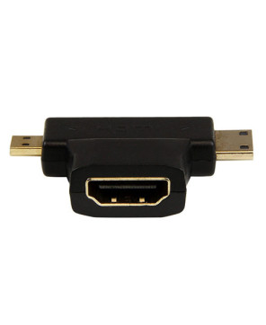 Buy StarTech HDMI Micro Combo - Male to Male 2-in-1 T Adapter HDACDFMM