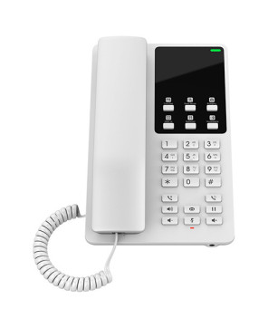 Grandstream GHP620 2-Line PoE Compact Desktop Hotel Phone in White