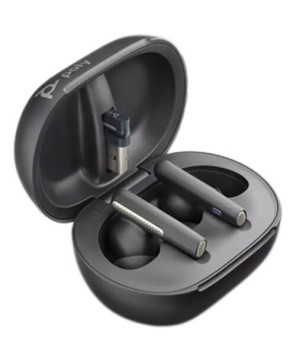 HP Poly/Plantronics Voyager Free 60+ Teams USB-A Earphones with Touchscreen Charge Case in Carbon Black 216066-01 / 7Y8G9AA