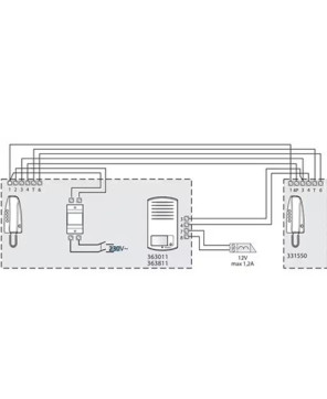 Buy Bticino S1129 1 Way Linea 2000 Two Wire Audio Kit 363811 with Sprint Handset