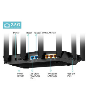 TP-Link 8-Stream Wi-Fi 6 Router with 2.5G Port ARCHER-AX80